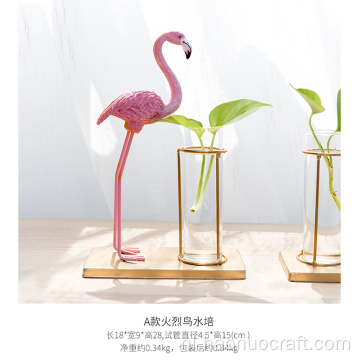 Nordic style decorations flamingo hydroponic living room TV cabinet wine cabinet practical desktop decoration